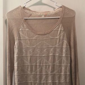 Tan long sleeve shirt